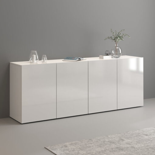 EGYPT Sideboard white glossy W.1800 D.380 H.700