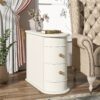 End Table, Sofa Side No , Nightstand 2 Drawers, Wood Bedside Narrow Tables For