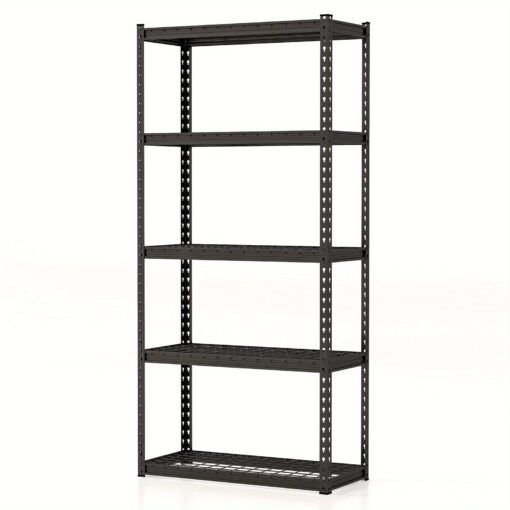 Ergomaster 5-tier Garage Storage Shelves Adjustable Heavy Duty Metal Storage Shelving Unit