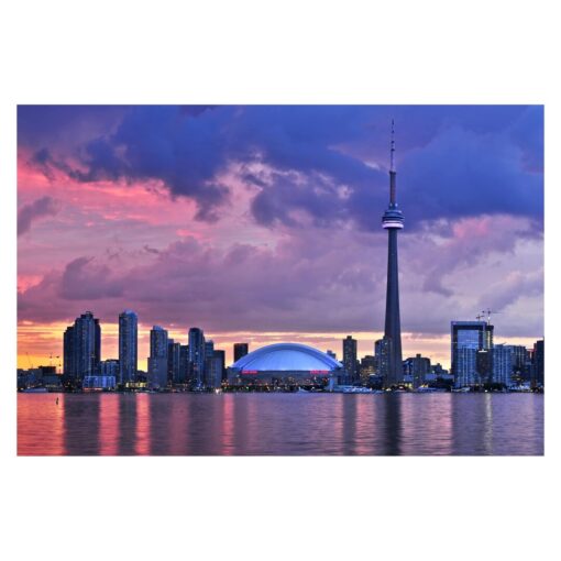 Fascinating Toronto 3.2m x 4.8m Textured Matte Peel & Stick Wall Mural