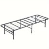 Folding Bed Frame Metal Platform Bed Frame Twin Size 14.2 Inch Mattress Foundation Classic Heavy Duty Steel Slat Easy Assembly Noise-free For Home,