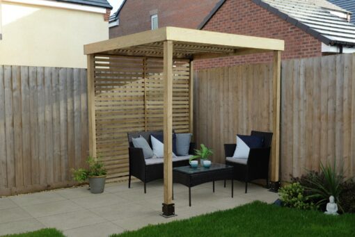 Forest Garden Modular Pergola with Side Panel