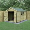 Forest Timberdale Double Door Apex Shed - 12 x 8ft