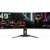 GIGABYTE AORUS CO49DQ UltraWide Dual Quad HD 49" Curved OLED Gaming Monitor - Black, Black