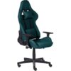 Gaming Chair Ergonomic Fabric Adjustable Armrests Green Warrior