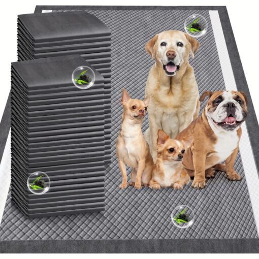 Gimars Upgrade Odor Control 4xl 36x36 Dog Pee Pads Extra Large Thicken 9 Layers Extra Absorbent Charcoal Pee Pads For Dogs - Leak Proof Dog Training