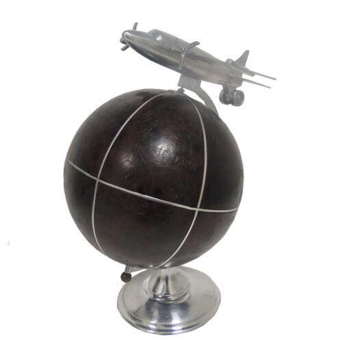 Globe with Plane Sculpture