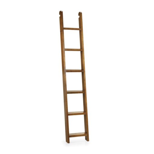 Guildhall Tall Narrow Ladder 200cm Leaning Bookcase