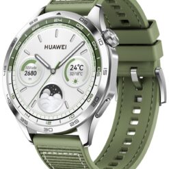 HUAWEI Watch GT 4 46mm Smart Watch - Green Woven Strap