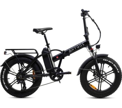 HYGGE Vester HY112 Electric Folding Bike - Onyx Black, Black