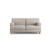 Habitat Askem Fabric 2 Seater Sofa - Stone - Ash Leg