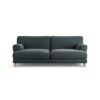 Habitat Askem Fabric 3 Seater Sofa - Charcoal - Ash Leg