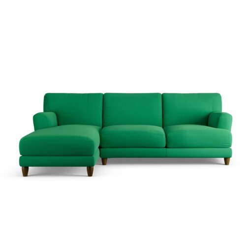 Habitat Askem Fabric Left Hand Corner Sofa - Emerald Green