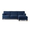 Habitat Askem Fabric Right Hand Corner Sofa - Navy -Dark Leg