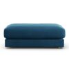 Habitat Ayr Velvet Footstool - Ink Blue