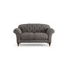 Habitat Brooker Fabric 2 Seater Sofa - Charcoal - Dark Leg