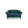 Habitat Brooker Fabric 2 Seater Sofa - Teal - Dark Leg