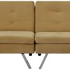 Habitat Duo Fabric 2 Seater Clic Clac Sofa Bed - Camel