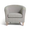 Habitat Fabric Tub Chair - Grey