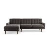 Habitat Fenner Left Hand Corner Sofa - Grey - Dark Leg