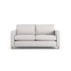 Habitat Flint Fabric 2 Seater Sofa Bed- Natural - Ash Leg