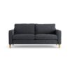 Habitat Flint Fabric 3 Seater Sofa - Charcoal - Ash Leg