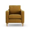 Habitat Flint Fabric Armchair - Gold - Ash Leg