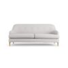 Habitat Frome Fabric 3 Seater Sofa - Natural - Ash Leg