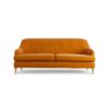 Habitat Frome Fabric 3 Seater Sofa - Orange - Ash Leg