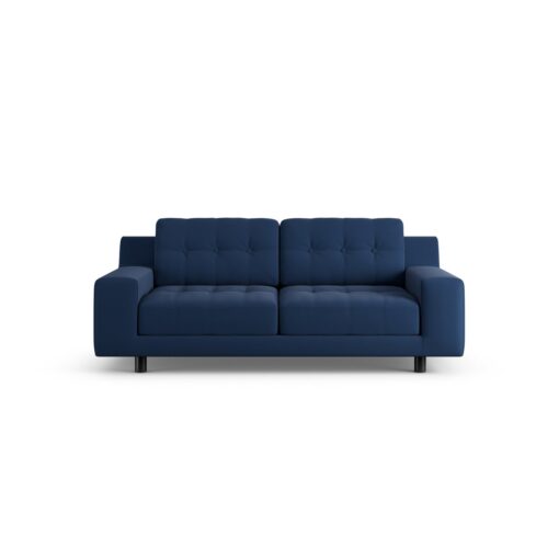 Habitat Hendricks Fabric 2 Seater - Navy - Black Leg