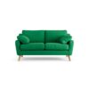 Habitat Ivor Fabric 2 Seater Sofa - Emerald Green - Ash Leg