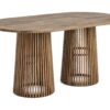 Habitat Jericho Solid Wood 6 Seater Dining Table - Natural