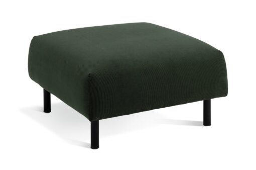 Habitat Julien Fabric Footstool - Dark Green