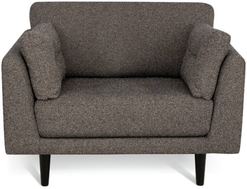 Habitat Kleo Fabric Cuddle Chair - Charcoal