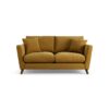 Habitat Lomond Fabric 2 Seater Sofa - Gold - Dark Leg