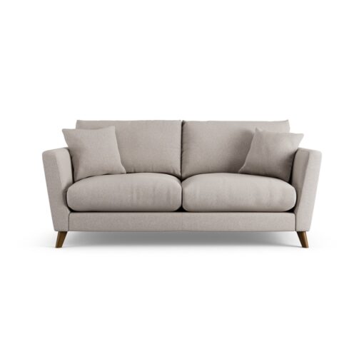 Habitat Lomond Fabric 3 Seater Sofa - Stone - Dark Leg