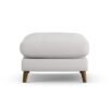 Habitat Lomond Fabric Footstool - Natural - Dark Leg