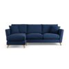 Habitat Lomond Left Hand Corner Sofa - Navy - Ash Leg