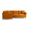 Habitat Lomond Left Hand Corner Sofa - Orange - Ash Leg