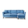 Habitat Lomond Right Hand Corner Sofa - Sky Blue - Dark Leg