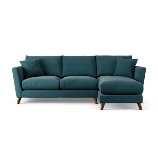 Habitat Lomond Right Hand Corner Sofa - Teal - Dark Leg