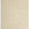 Habitat Mirage Patterned Carved Rug - Cream - 160x230cm