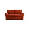 Habitat Molton Velvet 2 Seater Sofa - Orange