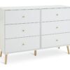 Habitat Otto 3+3 Drawer Chest - White