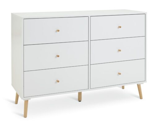 Habitat Otto 3+3 Drawer Chest - White