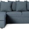 Habitat Oxford Fabric Left Hand Chaise Sofa Bed - Blue