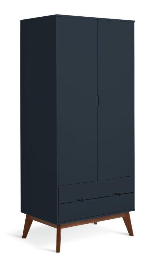 Habitat Pimlico 2 Door 2 Drawer Wardrobe - Blue