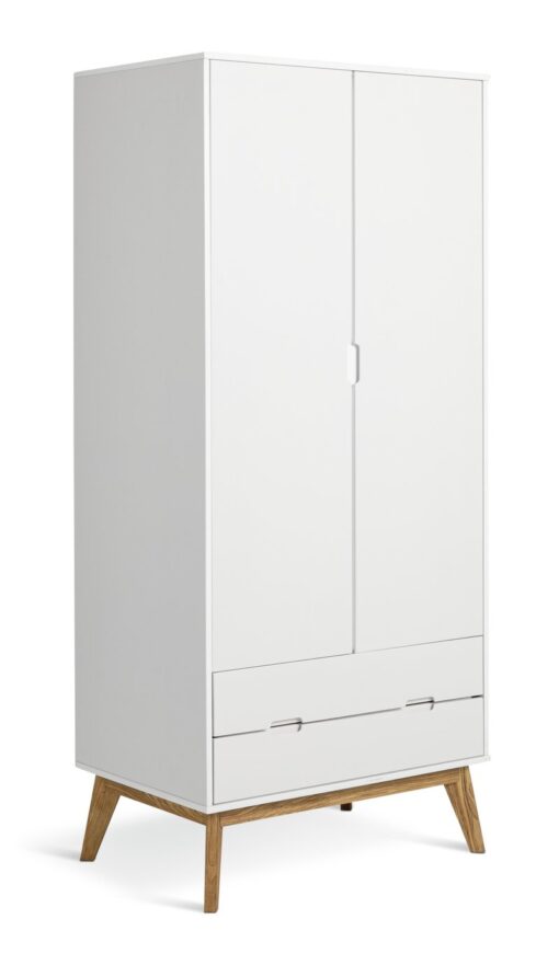 Habitat Pimlico 2 Door 2 Drawer Wardrobe - White