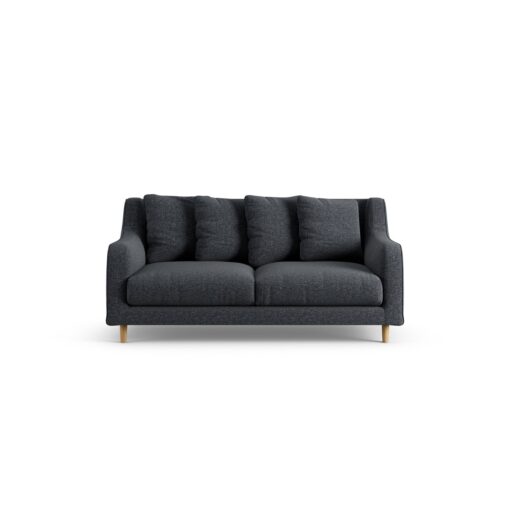 Habitat Swift Fabric 2 Seater Sofa - Charcoal - Ash Leg