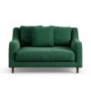 Habitat Swift Fabric Cuddle Chair - Green - Dark Leg